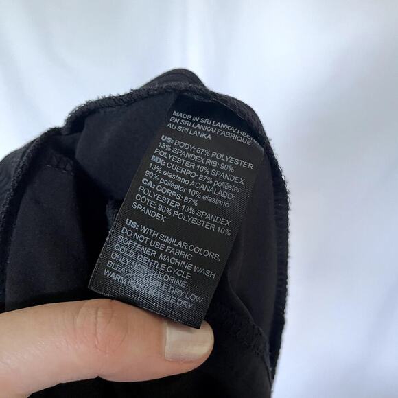 Chico's 0.5 regular black dress pants stretchy elastic waist pockets women's S - Picture 8 of 8